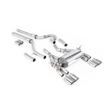 BMW F80 M3/F82 M4 - Equal Length (Loudest) Cat-Back Exhaust System with Polished Trims