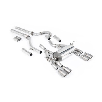 BMW F80 M3/F82 M4 - Equal Length (Loudest) Cat-Back Exhaust System with Titanium Trims