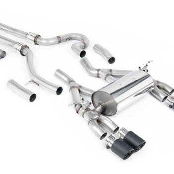 BMW F80 M3/F82 M4 - Equal Length (Loudest) Cat-Back Exhaust System with Carbon Fibre Trims