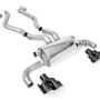 BMW G20/21 M340i & G22 M440i - OPF Back Exhaust System with Quad Black GT-100 Black Trims