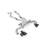 BMW G20/21 M340i & G22 M440i - OPF Back Exhaust System with Quad Black GT-100 Black Trims