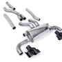 BMW G20/21 M340i & G22 M440i - Cat-Back Exhaust System with Quad GT-100 Black Trims