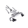 BMW G20/21 M340i & G22 M440i - Cat-Back Exhaust System with Quad GT-100 Black Trims