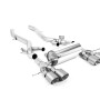 BMW G8X M3/M4 - Axle Back Exhaust System with GT-115 Brushed Titanium Trims