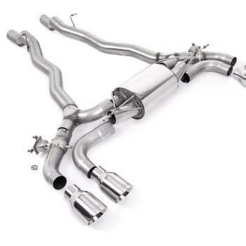 BMW M5 F90 - OPF/GPF Back System with Polished GT-100 Trims - EC Approved