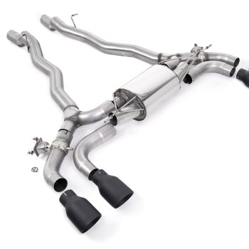 BMW M5 F90 - OPF/GPF Back System with Cerakote Black GT-100 Trims - ECE Approved
