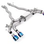 BMW M5 F90 - OPF/GPF Back System with Burnt/Blue Titanium GT-100 Trims - ECE Approved