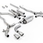 BMW M5 F90 (GPF Equipped) - Cat Back Exhaust System with Brushed Titanium GT-100 Trims