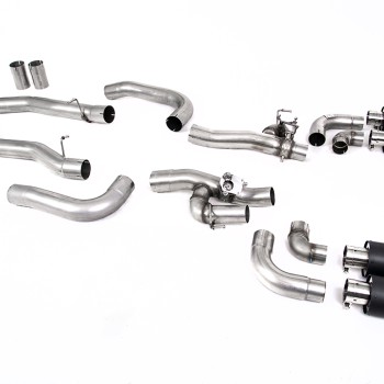 BMW M8 F91/92/93 (GPF Equipped) - OPF/GPF Back System with valved Rear Silencer Bypass & JET-115 Carbon Trims
