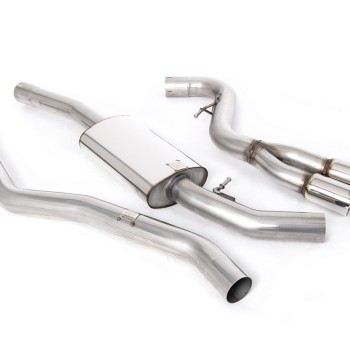 BMW 1 Series 118/120/123D (M-Sport Coupe) - Cat-Back Exhaust System with Twin Polished Trim Assembly