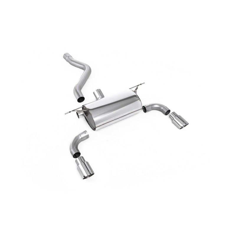 BMW F20/F21 M135i (Non X-Drive) - Road Rear Silencer with Polished Tips