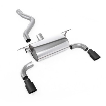 BMW F20/F21 M135i (Non X-Drive) - Road Rear Silencer with Cerakote Black Tips