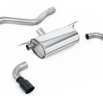 BMW F20/F21 M135i (Non X-Drive) - Rear Silencer for Race System with Cerakote Black Tips