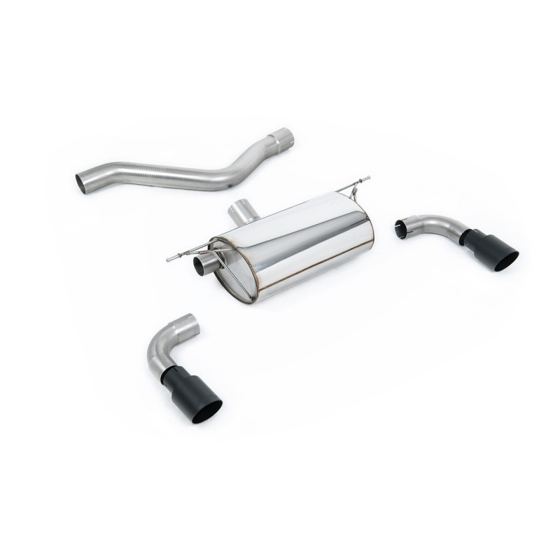 BMW F20/F21 M135i (Non X-Drive) - Rear Silencer for Race System with Cerakote Black Tips