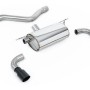 BMW F20/F21 M135i (Non X-Drive) - Rear Silencer for Race System with Cerakote Black Tips