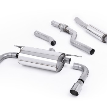 BMW F30 328i M Sport - Resonated (Quieter) Cat-Back Exhaust System with Twin Polished Trims