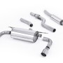 BMW F30 328i M Sport - Resonated (Quieter) Cat-Back Exhaust System with Twin Polished Trims