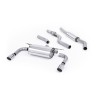 BMW F30 328i M Sport - Resonated (Quieter) Cat-Back Exhaust System with Twin Polished Trims