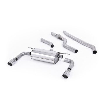 BMW F30 328i M Sport - Non-Resonated (Louder) Cat-Back Exhaust System with Twin Polished Trims