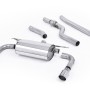 BMW F30 328i M Sport - Non-Resonated (Louder) Cat-Back Exhaust System with Twin Polished Trims