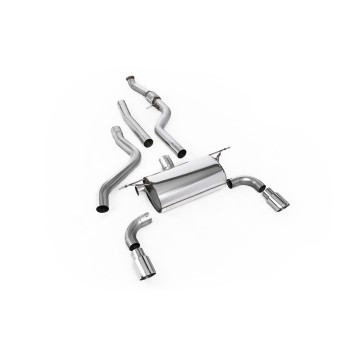 BMW F20/F21 M135i (Non X-Drive) - Cat-Back Exhaust System with Road Rear Silencer & Polished Tips