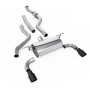 BMW F20/F21 M135i (Non X-Drive) - Cat-Back Exhaust System with Road Rear Silencer & Ceramic Black Tips