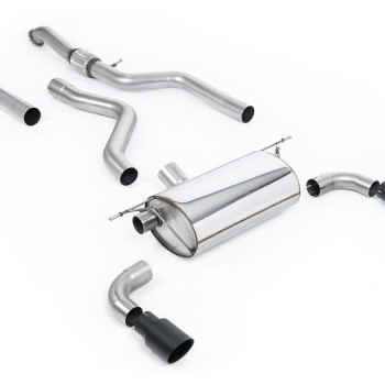 BMW F20/F21 M135i (Non X-Drive) - Cat-Back Exhaust System with Race Rear Silencer & Ceramic Black Tips