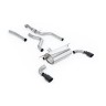 BMW F20/F21 M135i (Non X-Drive) - Cat-Back Exhaust System with Race Rear Silencer & Ceramic Black Tips