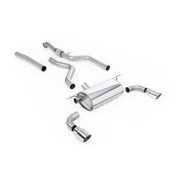 BMW F20/F21 M135i (Non X-Drive) - Cat-Back Exhaust System with Race Rear Silencer & Polished Tips