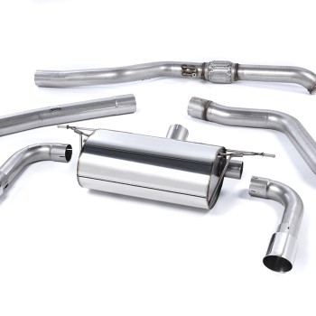 Resonated (Quieter) Cat-Back Exhaust System with Polished Tips
