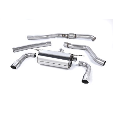 Resonated (Quieter) Cat-Back Exhaust System with Polished Tips