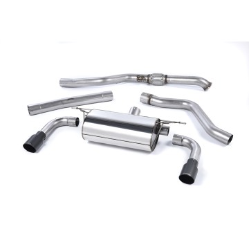 Resonated (Quieter) Cat-Back Exhaust System with Cerakote Black Tips