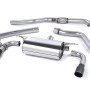 Non-Resonated (Louder) Race Cat-Back Exhaust System with Cerakote Black Tips