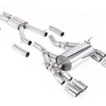 BMW F80 M3/F82 M4 - Cat-Back Exhaust System with Polished Trims