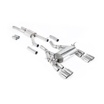 BMW F80 M3/F82 M4 - Cat-Back Exhaust System with Polished Trims