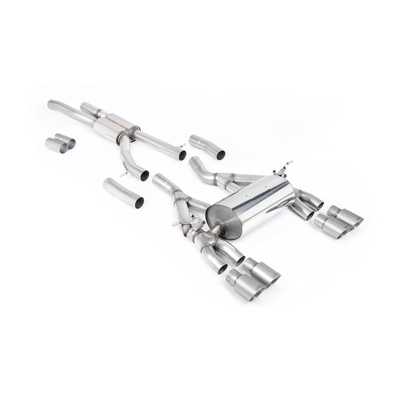 BMW F80 M3/F82 M4 - Cat-Back Exhaust System with Titanium Trims
