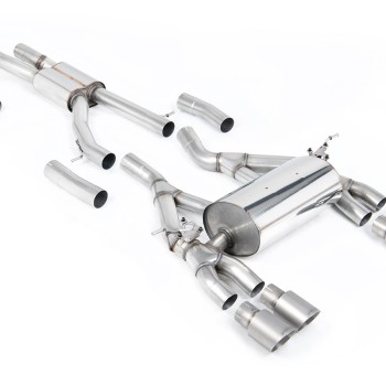BMW F80 M3/F82 M4 - Race (Loudest) Cat-Back Exhaust System with Titanium Trims