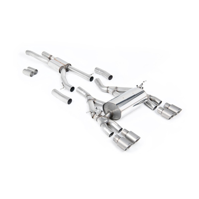 BMW F80 M3/F82 M4 - Race (Loudest) Cat-Back Exhaust System with Titanium Trims