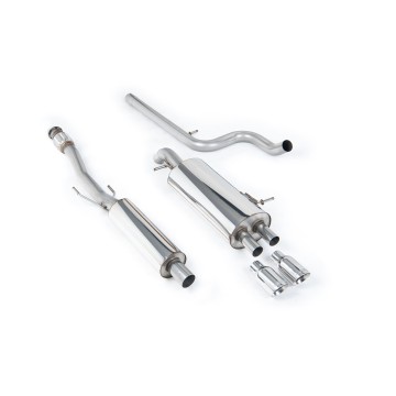 Citroen DS3 1.6 - Resonated (Quieter) Cat-Back Exhaust System With Polished Trims
