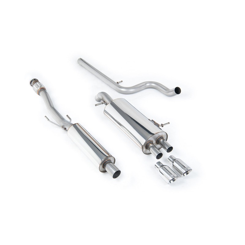 Citroen DS3 1.6 - Resonated (Quieter) Cat-Back Exhaust System With Polished Trims