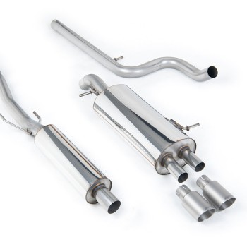 Citroen DS3 1.6 - Resonated (Quieter) Cat-Back Exhaust System with Titanium Trims