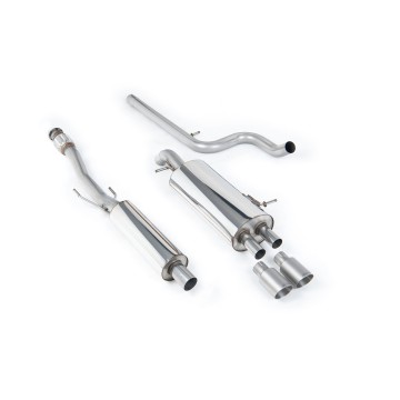 Citroen DS3 1.6 - Resonated (Quieter) Cat-Back Exhaust System with Titanium Trims