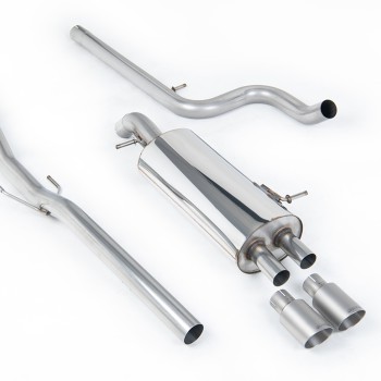 Citroen DS3 1.6 - Non-Resonated (Louder) Cat-Back Exhaust System with Titanium Trims