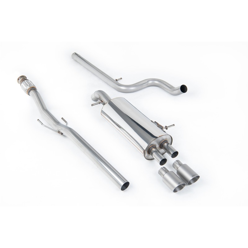 Citroen DS3 1.6 - Non-Resonated (Louder) Cat-Back Exhaust System with Titanium Trims