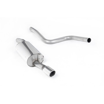 Ford Fiesta MK6 ST 150 - Non-Resonated (Louder) Cat-Back Exhaust System with Single Polished 90mm JET Tip