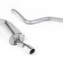 Ford Fiesta MK6 ST 150 - Non-Resonated (Louder) Cat-Back Exhaust System with Single Polished 90mm JET Tip