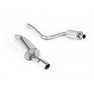 Ford Fiesta MK6 ST 150 - Resonated (Quieter) Cat-Back Exhaust System with Single Polished 90mm Jet Trim
