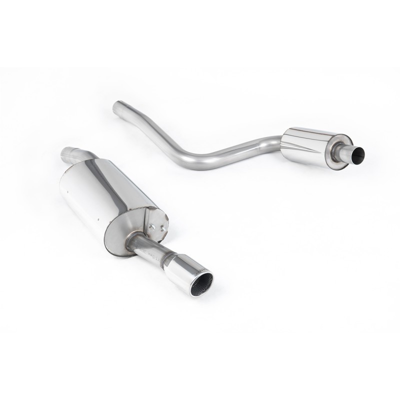 Ford Fiesta MK6 ST 150 - Resonated (Quieter) Cat-Back Exhaust System with Single Polished 90mm Jet Trim