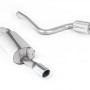 Ford Fiesta MK6 ST 150 - Resonated (Quieter) Cat-Back Exhaust System with Single Polished 90mm Jet Trim