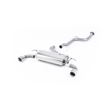 Ford Focus MK2 ST 225 - Non-Resonated (Louder) Cat-Back Exhaust System with 100mm Jet Polished Trims